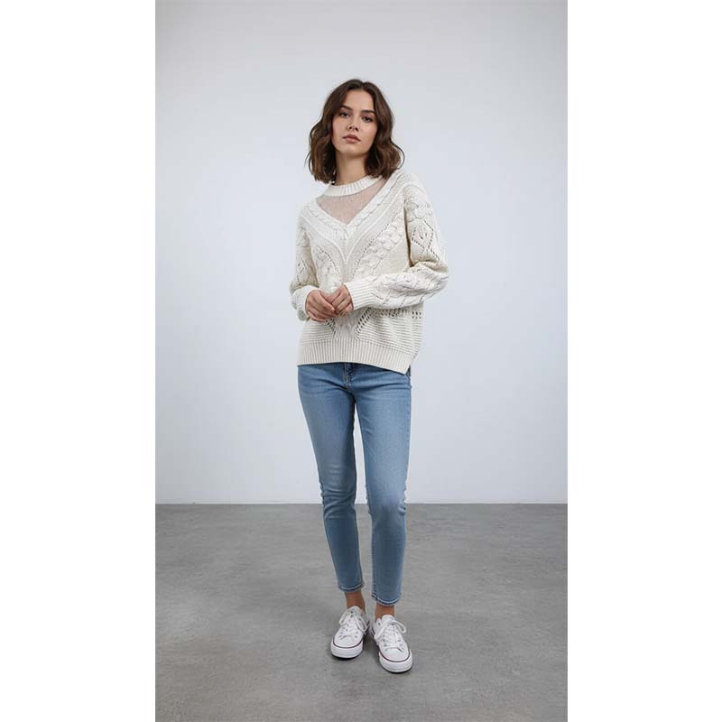 Grey Wool Sweater Coat