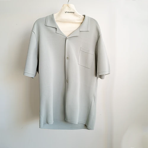 Knit Short Sleeve Button Down Knit Short Sleeve Button Down