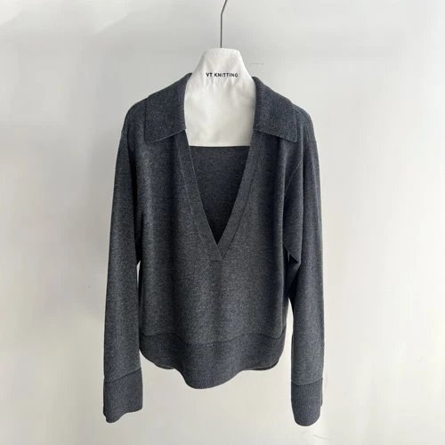 Top lana a maglia