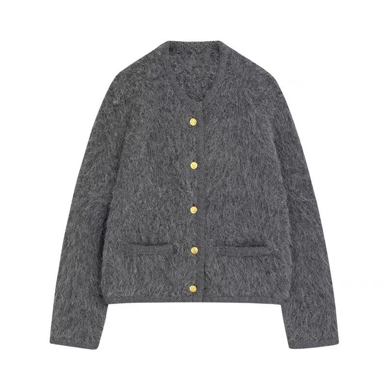 Cappotto maglione a righe da donna firmato