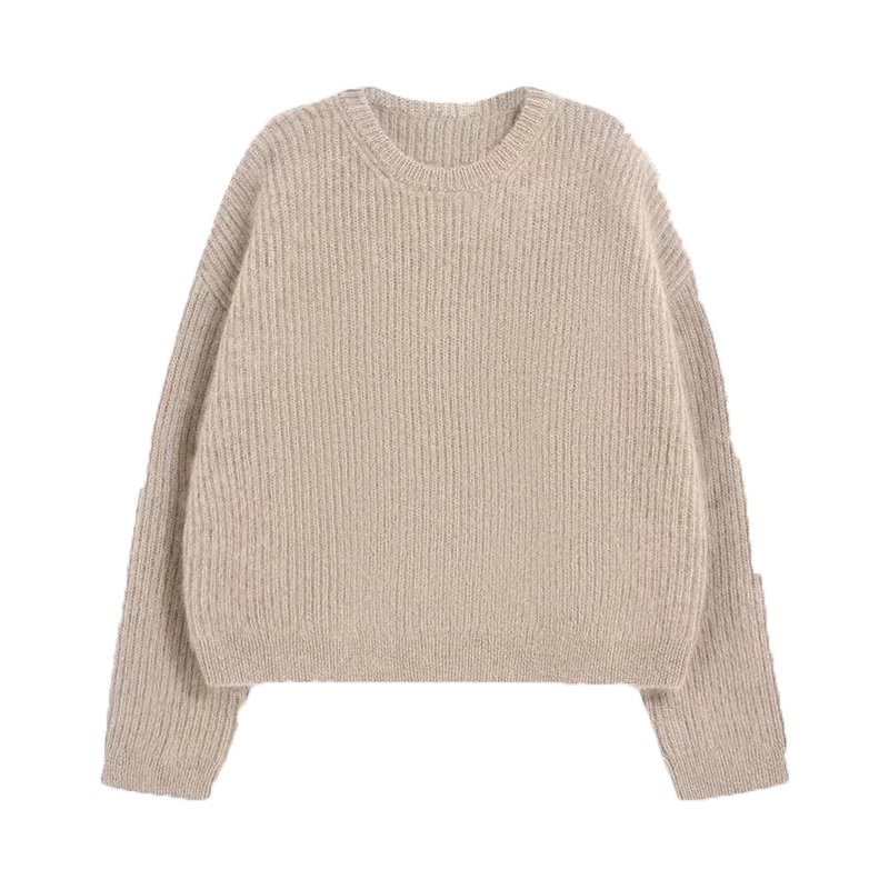 Maglione girocollo da donna in stile designer