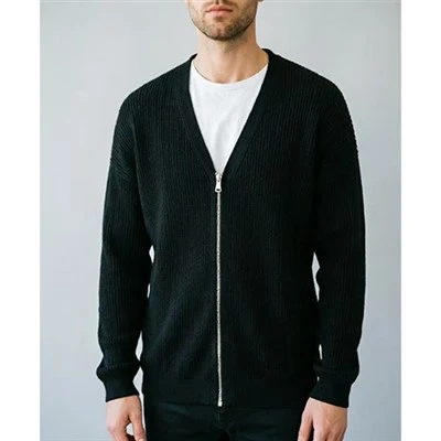 Cardigan lavorato a maglia da uomo