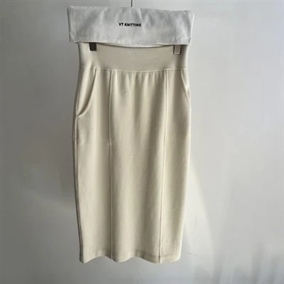 Gonna a maglia in lana merino