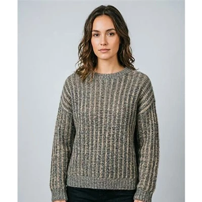 Caldo cardigan in maglia grossa da donna