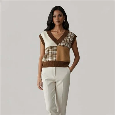 Gilet in maglia di lana