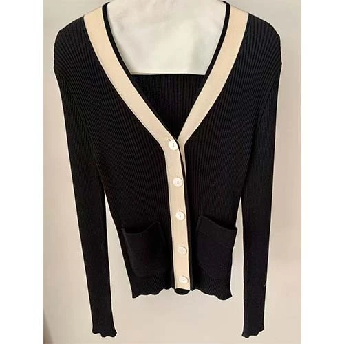 Thick Wool Vneck Sweater factory