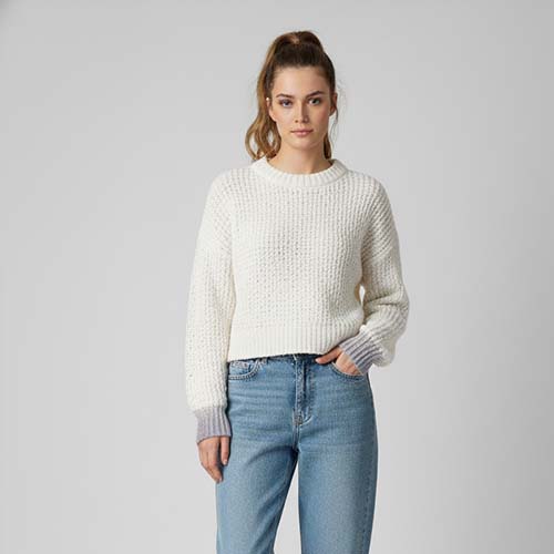 Maglione corto in lana