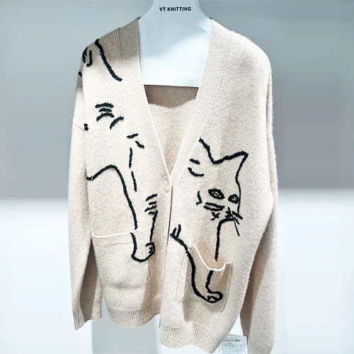 Cappotto stile designer da donna in lana
